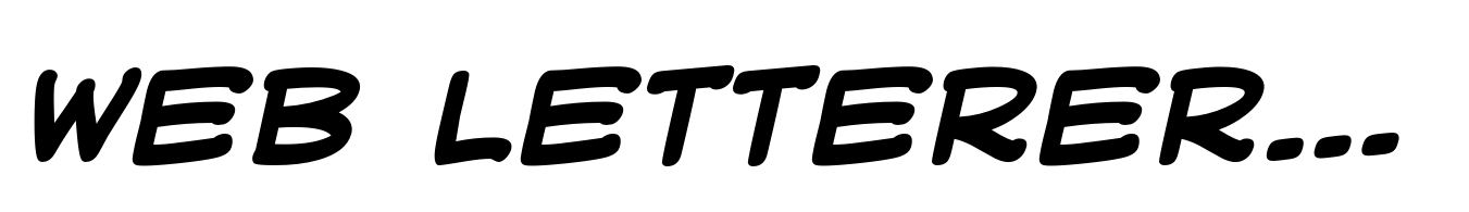Web Letterer Pro BB Bold Italic